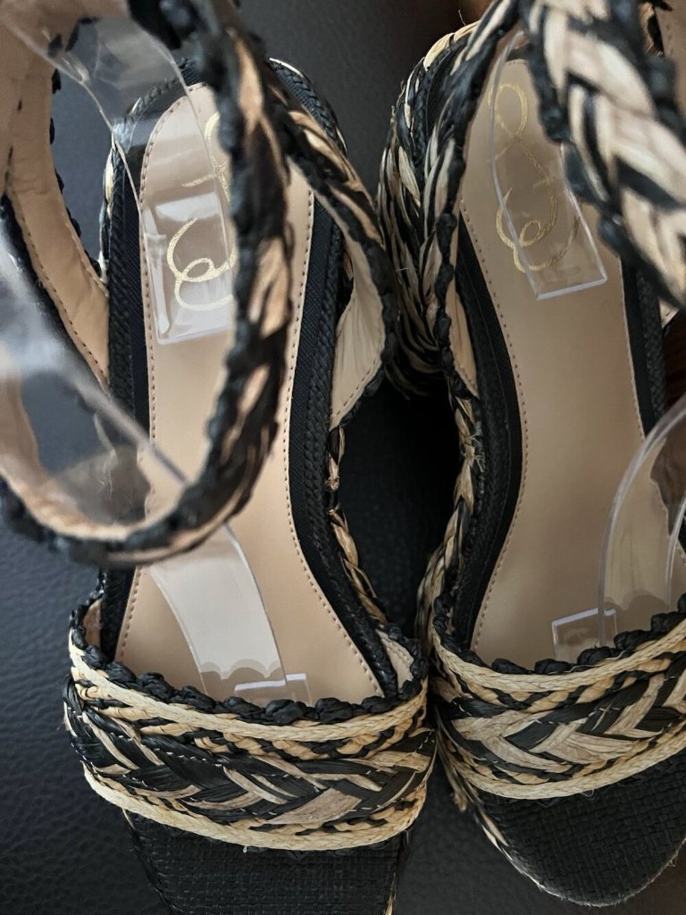 Sam Edelman Iliana Platform Sandal Woven Braided block heel Size 7 Strappy - Picture 6 of 11